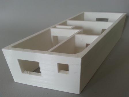 Maquete casa primeiro andar 3D